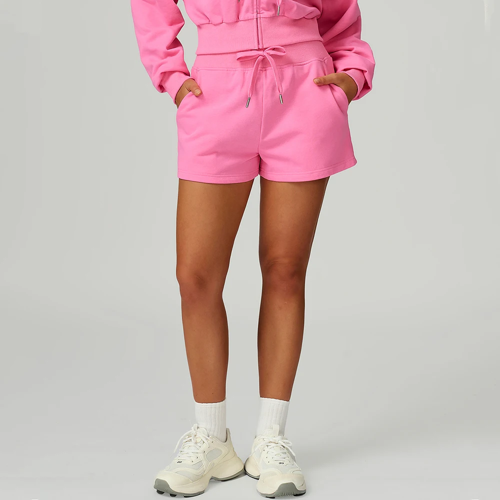 

Winter Outdoor Sports Shorts High Waisted Sports Shorts Women's Pocket Drawstring Yoga Shorts Casual Versatile Running Shorts