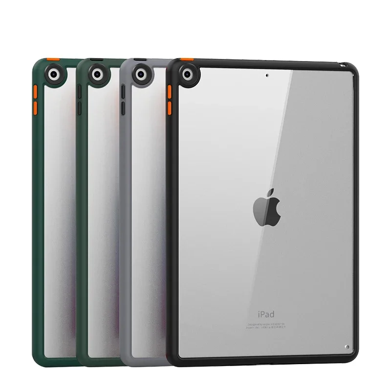 For iPad 10.2 Case Bright Protective Tablet Case Ultra Thin Shockproof Clear Back Cover For iPad 7th 8th Generation