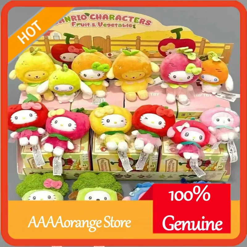 

TOPTOY Official Hello Kitty Fruit & Veggie Mini Series Blind Box Collectible Bag Charm Cute Trendy Gift for Fans and Kids