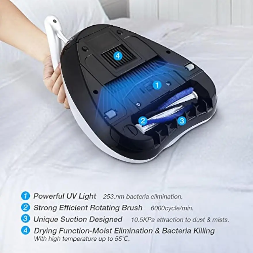 Bed vacuum cleaner special mattress vacuum cleaner strong suction upgrade handheld UV vacuum cleaner