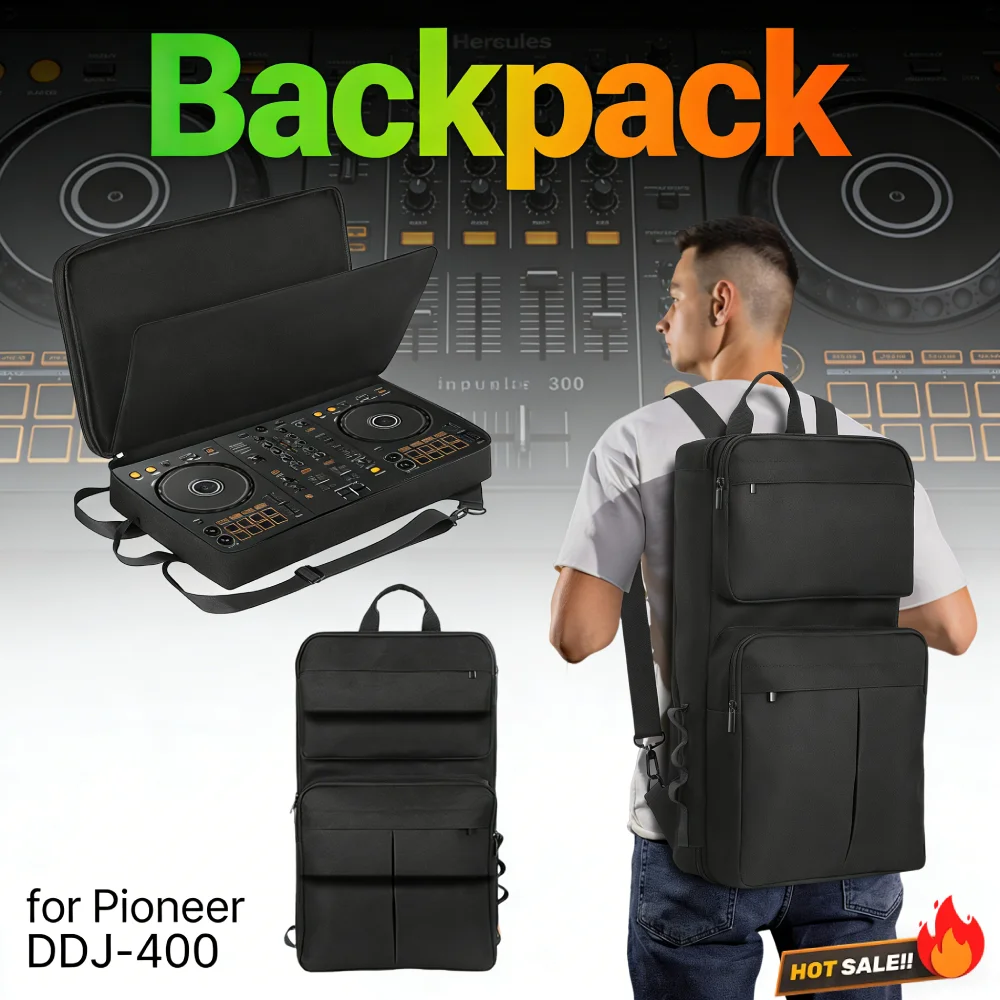 dj-バックパック-パイオニア-ddj-400-ddj-flx4-ローランド-dj-202-dj-コントローラーケース-キャリングケース-耐衝撃性-調節可能なショルダーストラップ