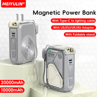 20000mAh Magnetic Wireless Power Bank Stand 10000mAh Portable USB Cable Fast Charging External Battery for iPhone Samsung Xiaomi