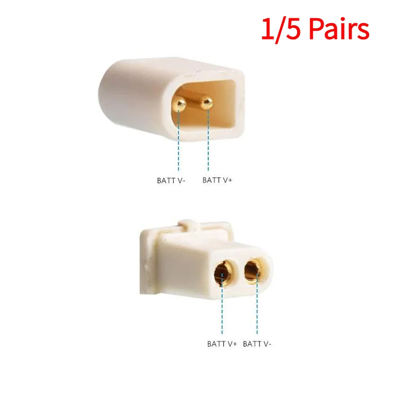 1/5 Pairs BETAFPV BT2.0 Connectors Female And Male Hollow Cup Plug For Charging Battery.