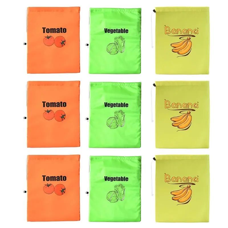 

A74E-Термосумка-органайзер для хранения фруктов и овощей, ударопрочная, с завязками, 9 шт. – для хранения салата, бананов