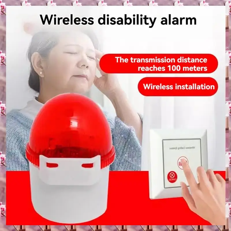 2025 Caregiver Alarmปุ่มSOSไร้สายไซเรนปลุกสําหรับผู้สูงอายุผู้สูงอายุบ้านคนพิการห้องน้ํา,ผู้ดูแลนาฬิกาปลุกดังนั้น