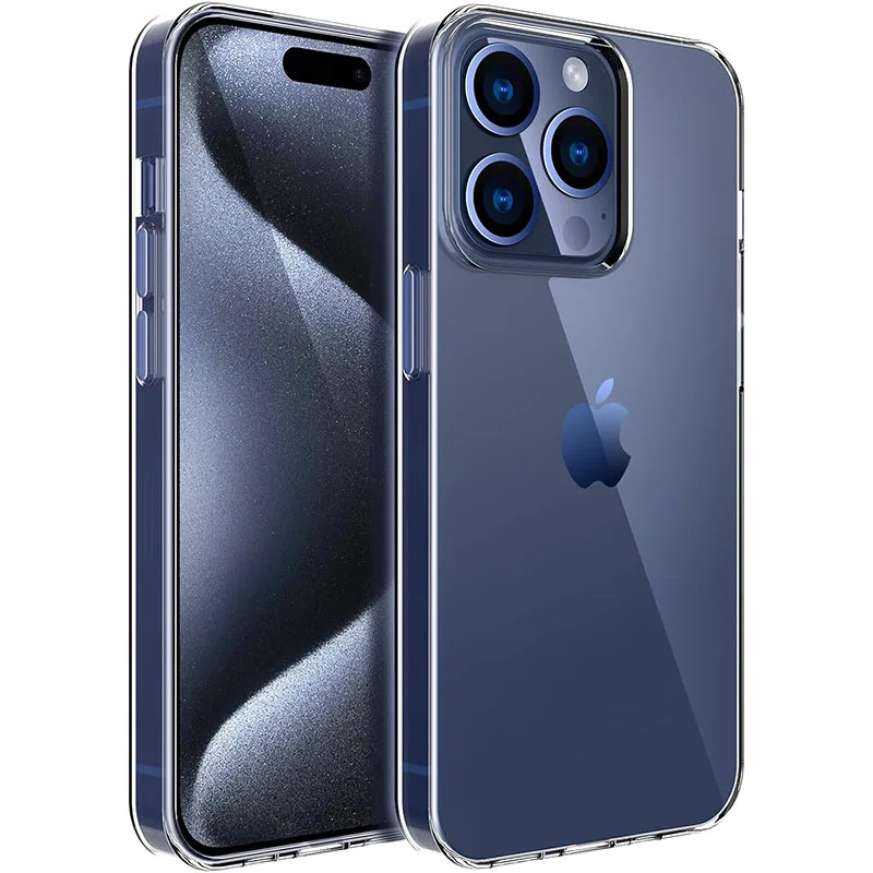Ultradünne, klare Handyhüllen für iPhone 16 15 14 13 12 11 Pro Max 16 Plus 13 Mini XS Max X XR 16e Weiche Silikonhülle