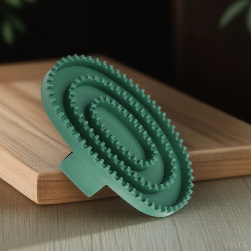 

Pet Bath Brush Massage Grooming Tool Ergonomic Non-Slip Grip Dog Cat Bath Scrubber Soft Massage Cleaning Comb for Shedding