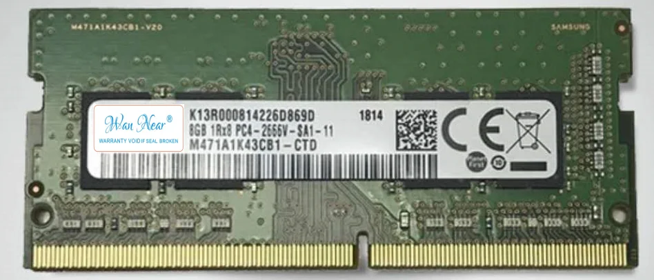 

For DDR4 8G 2667 1RX8 PC4-2666V M471A1K43CB1-CTD notebook