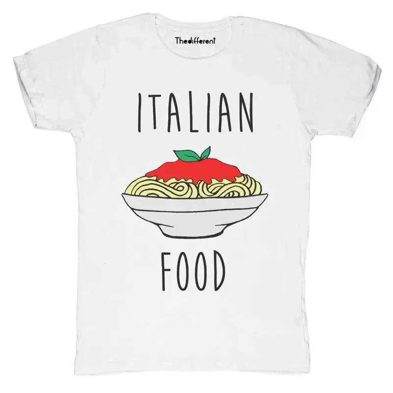 New TShirt Fiammata Uomo Spaghetti Italian Food Gift Idea