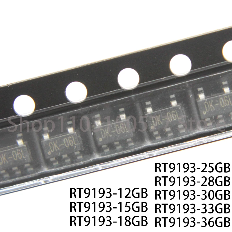 5piece RT9193-12GB RT9193-15GB RT9193-18GB RT9193-25GB RT9193-28GB RT9193-30GB RT9193-33GB RT9193-36GB-SOT23-5
