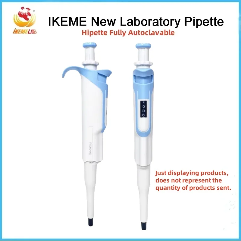 

IKEME Laboratory Pipette Digital Adjustable 100-1000ul Pipeta Full Sterilizable Micropipette Lab Equipment With Pipette Tips