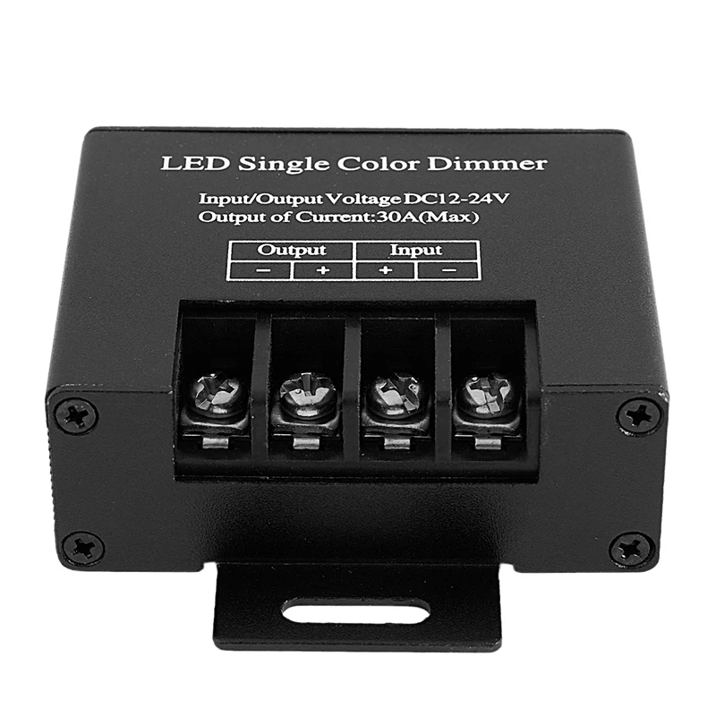 Single Channel LED Controlador Dimmer com controle remoto, 3 Key, sem fio, RGB, 5050, 3528, LED Strip Light, 30A