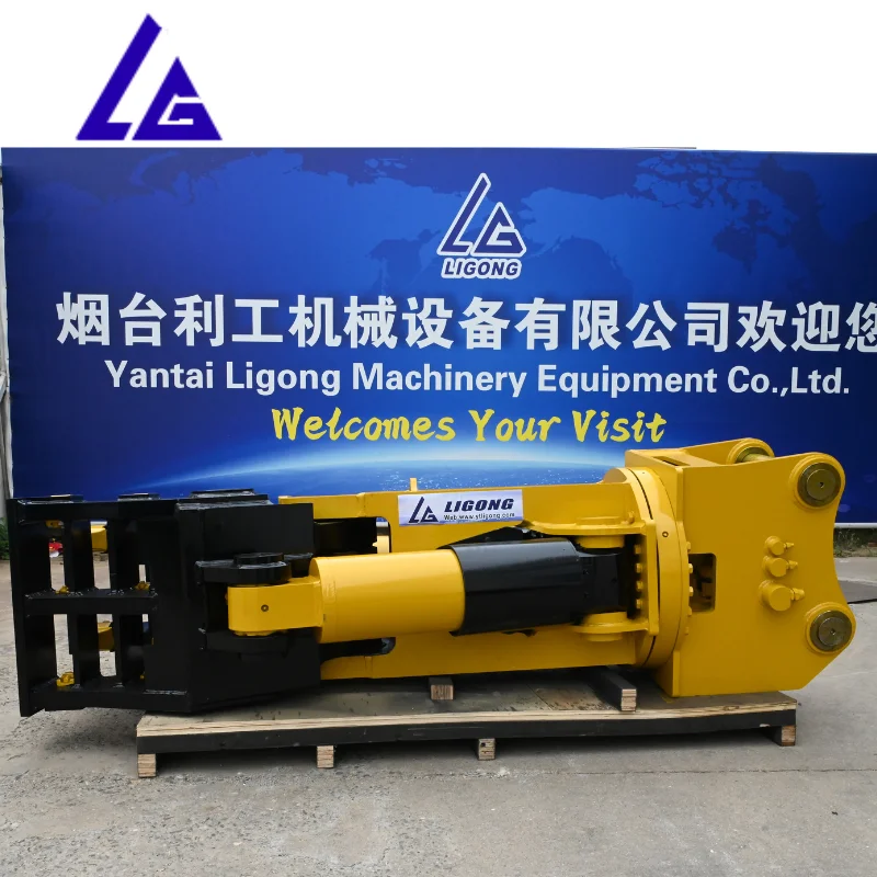 Gran oferta, 10 dientes cambiables, gran fuerza de corte, triturador de hormigón, pulverizador de hormigón para excavadora de 20-30 toneladas