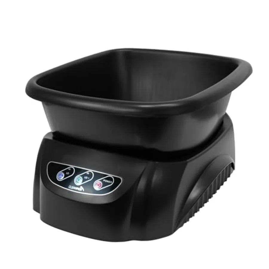 

CleanPedi H6 Foot Bath for Home Use with Heated Water Stainless Steel Construction Silver Color Advanced Ultrasonic Cleaning an