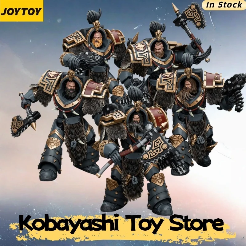 

Original JOYTOY Warhammer 40k Space Wolves Varagyr Wolf Guard Squad 1/18 Action Figure Brand New in Stock