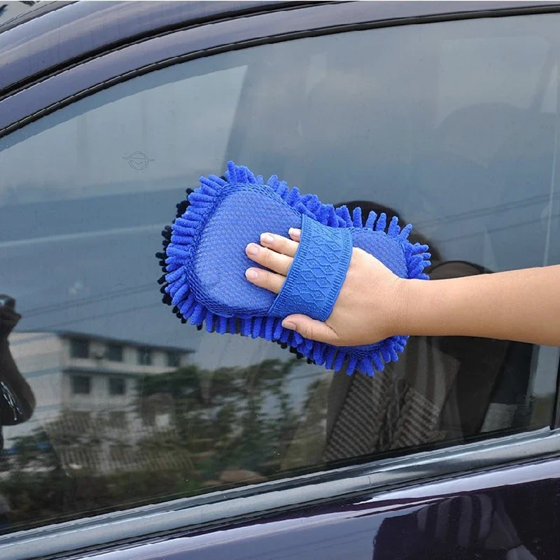 

Hot Car wash gloves car cleaning sponge Car Window Cleaning Ultrafine Fiber Chenille Anthozoan Washer Sponge Brush Supplies