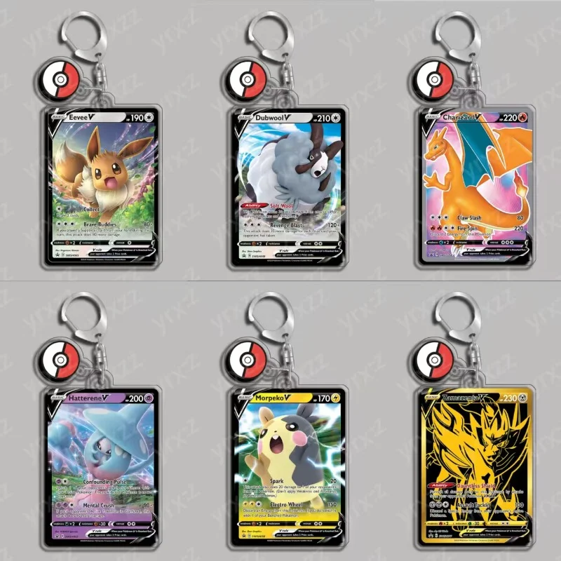 Llavero para Pokemon Vaporeon Venusaur Gardevoi Eevee Dubwool Charizard Hatterene Morpeko Zamazenta Anime juego colección juguete