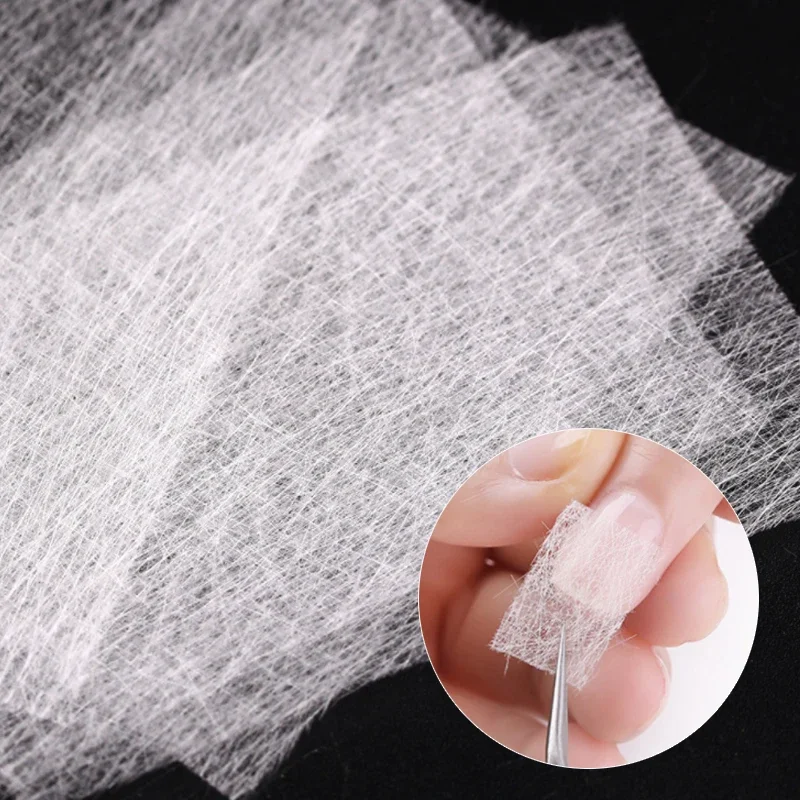 10 Uds. De formas de extensión de uñas de fibra de vidrio de seda, fibras de construcción de Gel UV no tejidas para accesorios de manicura DIY de acrílico francés