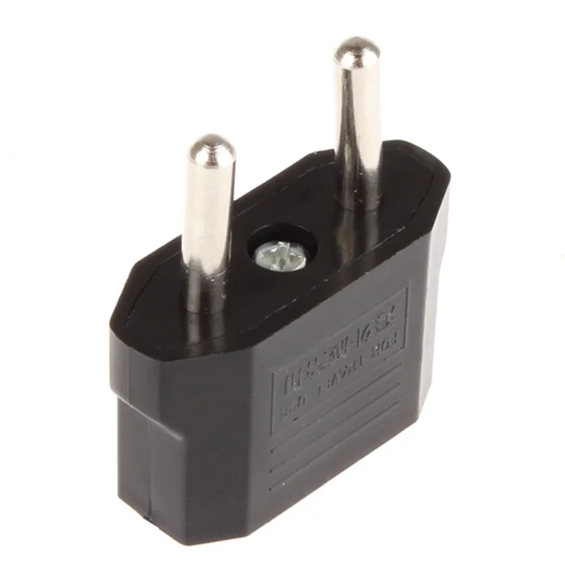 

Universal Travel Plug Adapter for European Country Easy to Carry It is Black