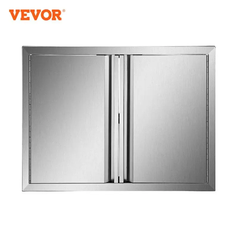 VEVOR Stainless Steel BBQ Cabinet Access Door W/ Recessed Handle for Indoor/Outdoor Kitchen BBQ Island Kitchen Sink Fireplace