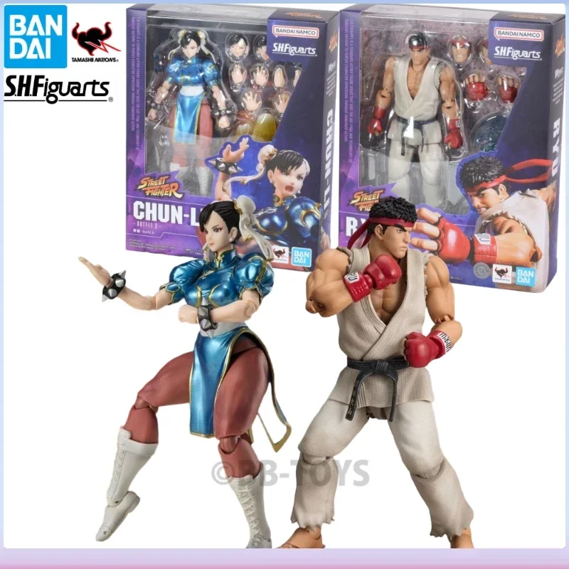 In Stock Bandai BB S.H.Figuarts Shf Street Fighter Ryu Chun Li Outfit 2 Action Figure Toy Model Gift