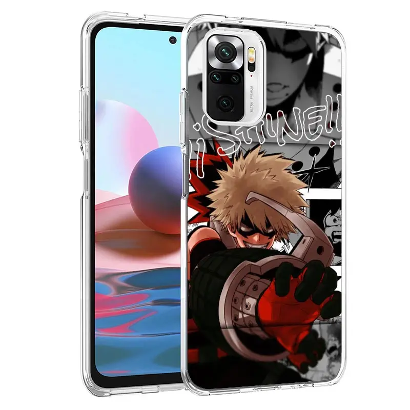 My Hero Bakugou Katsuki Case Phone Cover for Xiaomi Redmi 12 12C 10 10C 10A 9 9C 9A 9T 8 8A 7 7A 6 Pro 6A S2 K20 K30 K40 Trend F