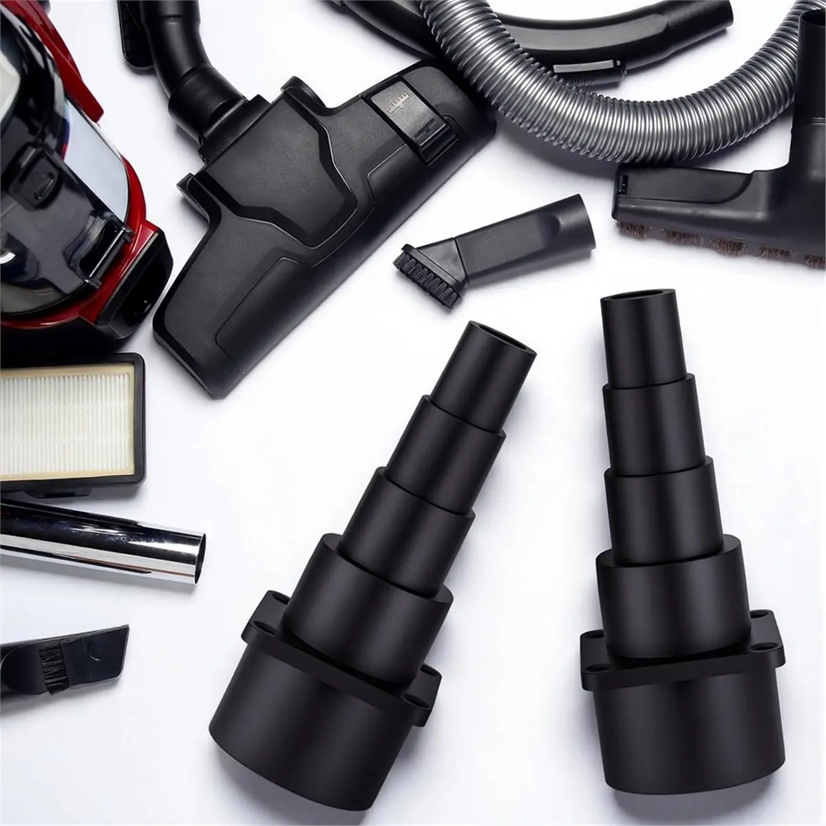 DT38 4 Pack Hose Adapter Vacuum Cleaner Adapter Universal Tool Adapters Attachment Connects to Power Tools to Contain Dust
