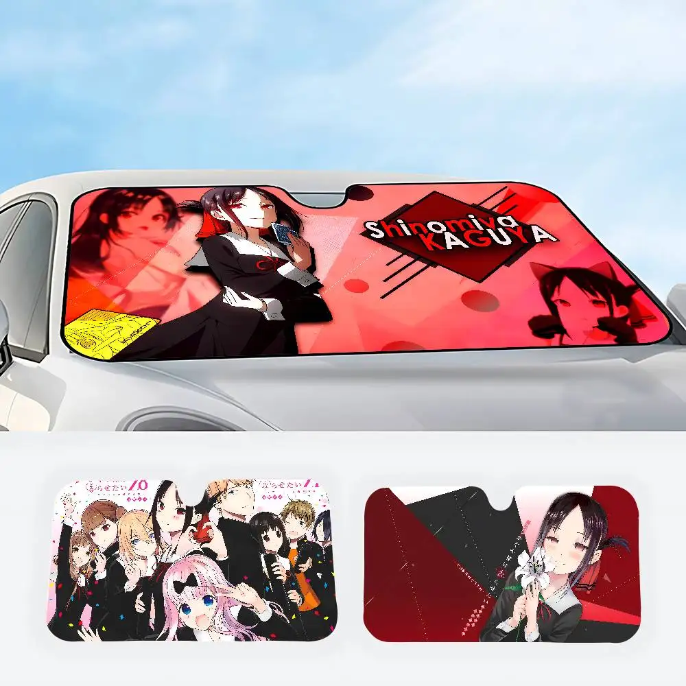 

Аниме Kaguya Sama Love Is War автомобильный солнцезащитный козырек автомобильные солнцезащитные чехлы универсальный складной козырек для ветрового стекла