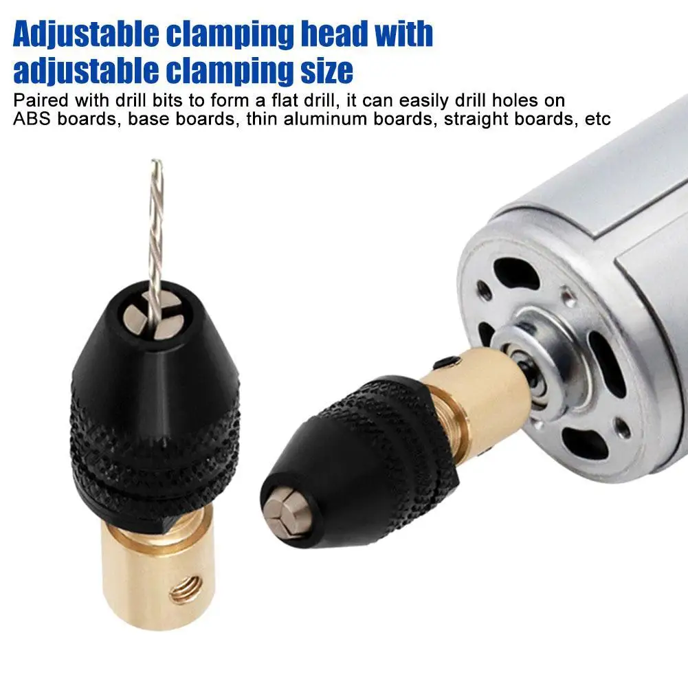 Mini Drill Collet Smooth Style Micro Drill Self-tightening Drill Bit Tool Chuck Quick Change Adapter Bit Adapt Woodworking ﻿