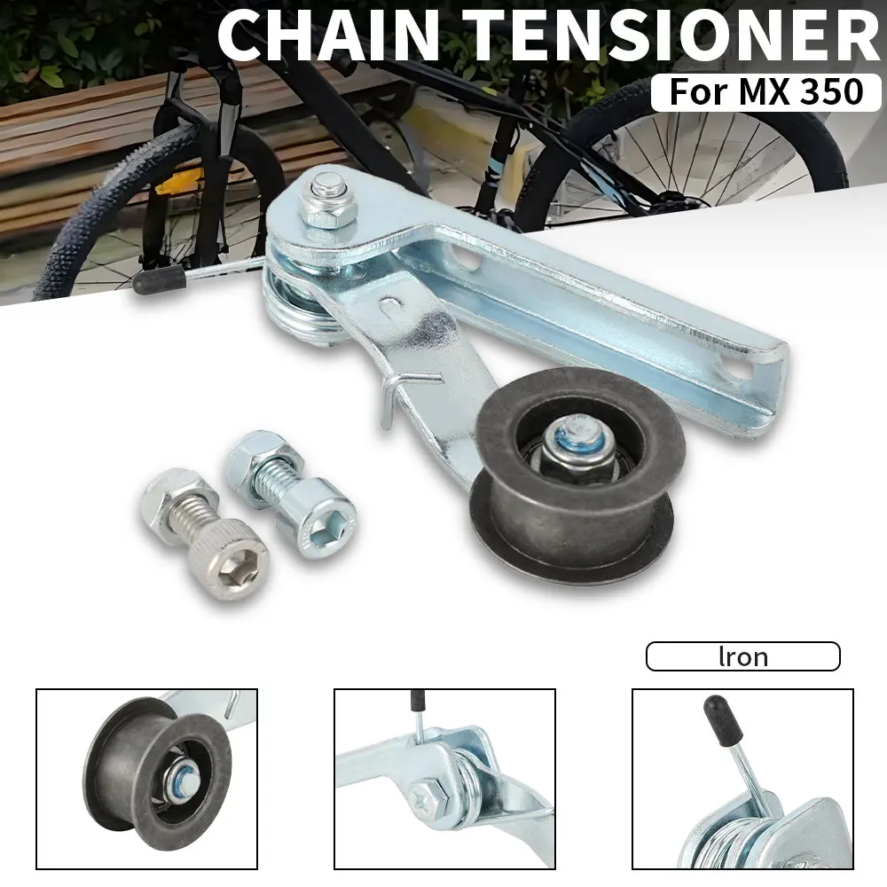 Kettenspanner-Set, Kettenspanner mit Führungsrädern, Riemenscheibe, Rollenwerkzeug, Motorradzubehör für MX 350 Dirt Pit Bike, Eisen