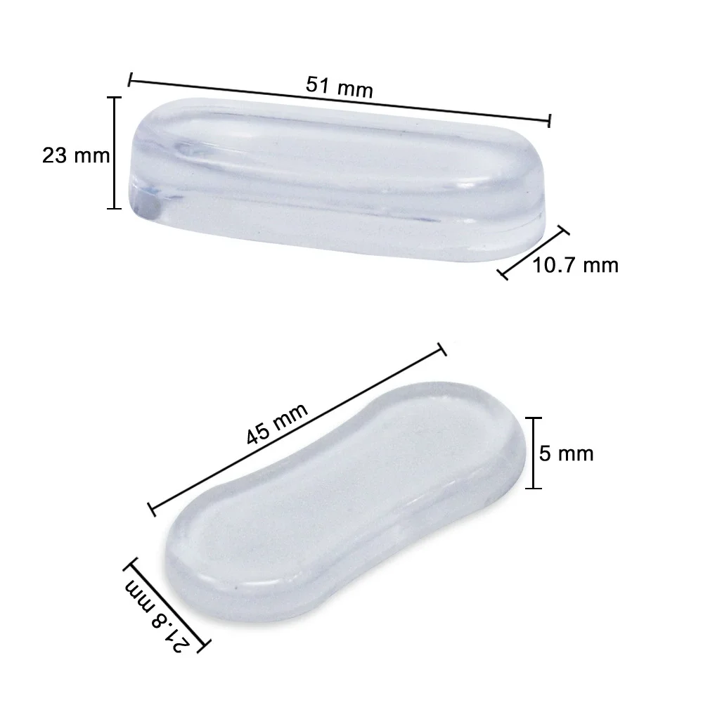 5Pcs/Set Toilet Seat Bumper Anti-collision Cushioning Pads Self-adhesive Anti-slip Cushioning Mat for Bathroom Accessories