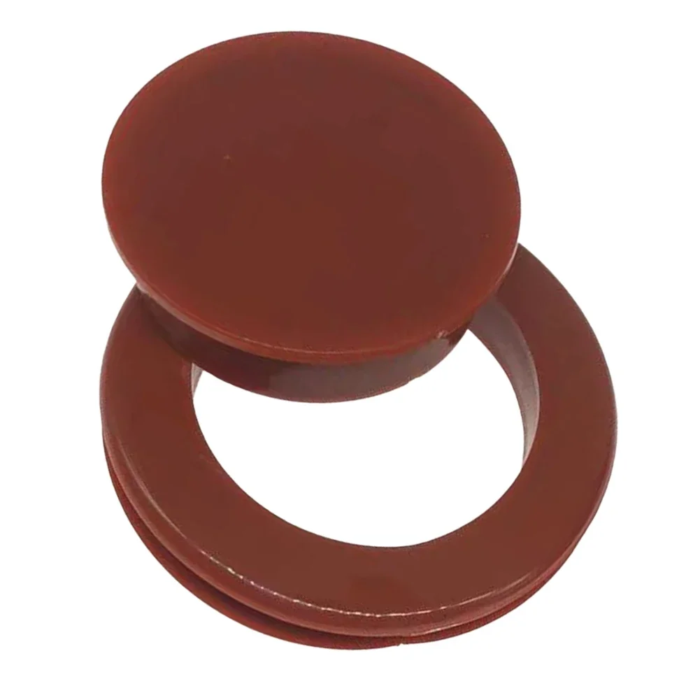 Set Clear Umbrella Hole Ring Plug Not Easy To Break Plastic Plug Cap Cover Silicone Umbrella Hole Cap Brown Red