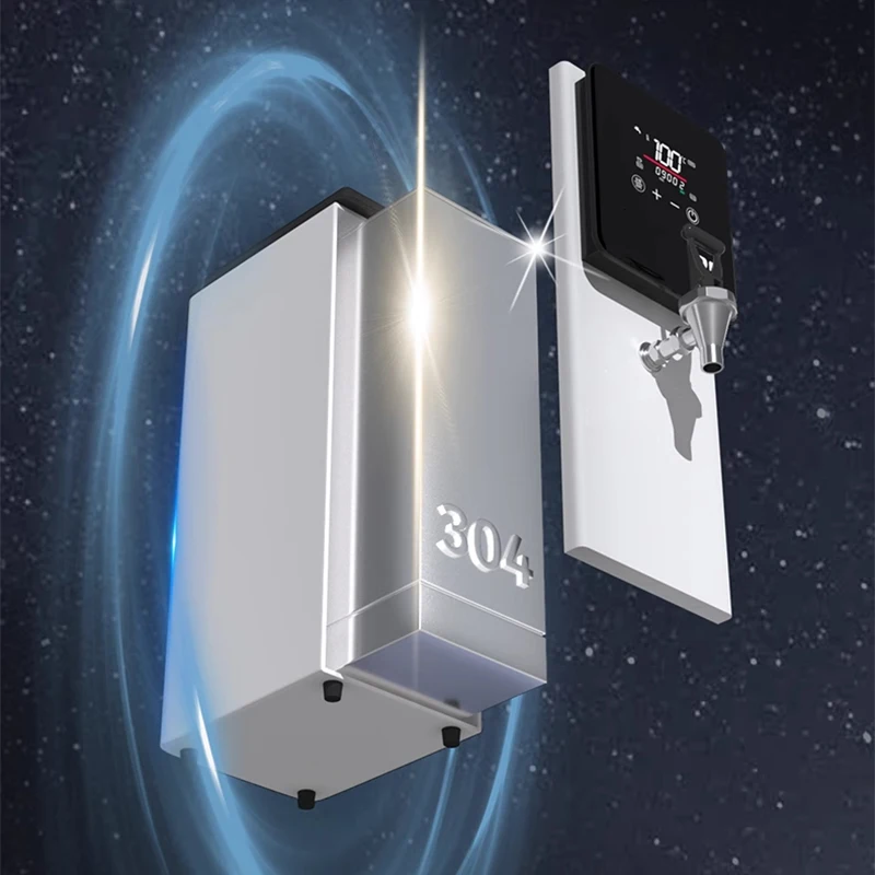 غلاية المياه البخارية آلة البخار التجارية خطوة بخطوة مطعم بار الحليب الشاي متجر آلة رغوة الحليب غلاية مياه كهربائية