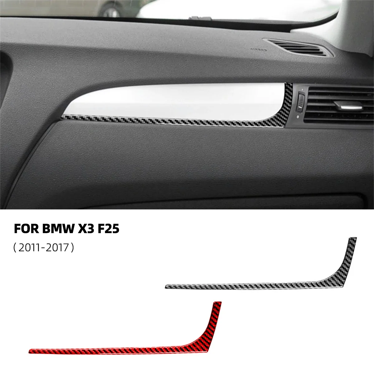 For BMW X3 F25 F26 2011-2017 Car-styling Carbon Fiber Car Co Driver Instrument Decorative Car Accessories Car Stickers Para Auto