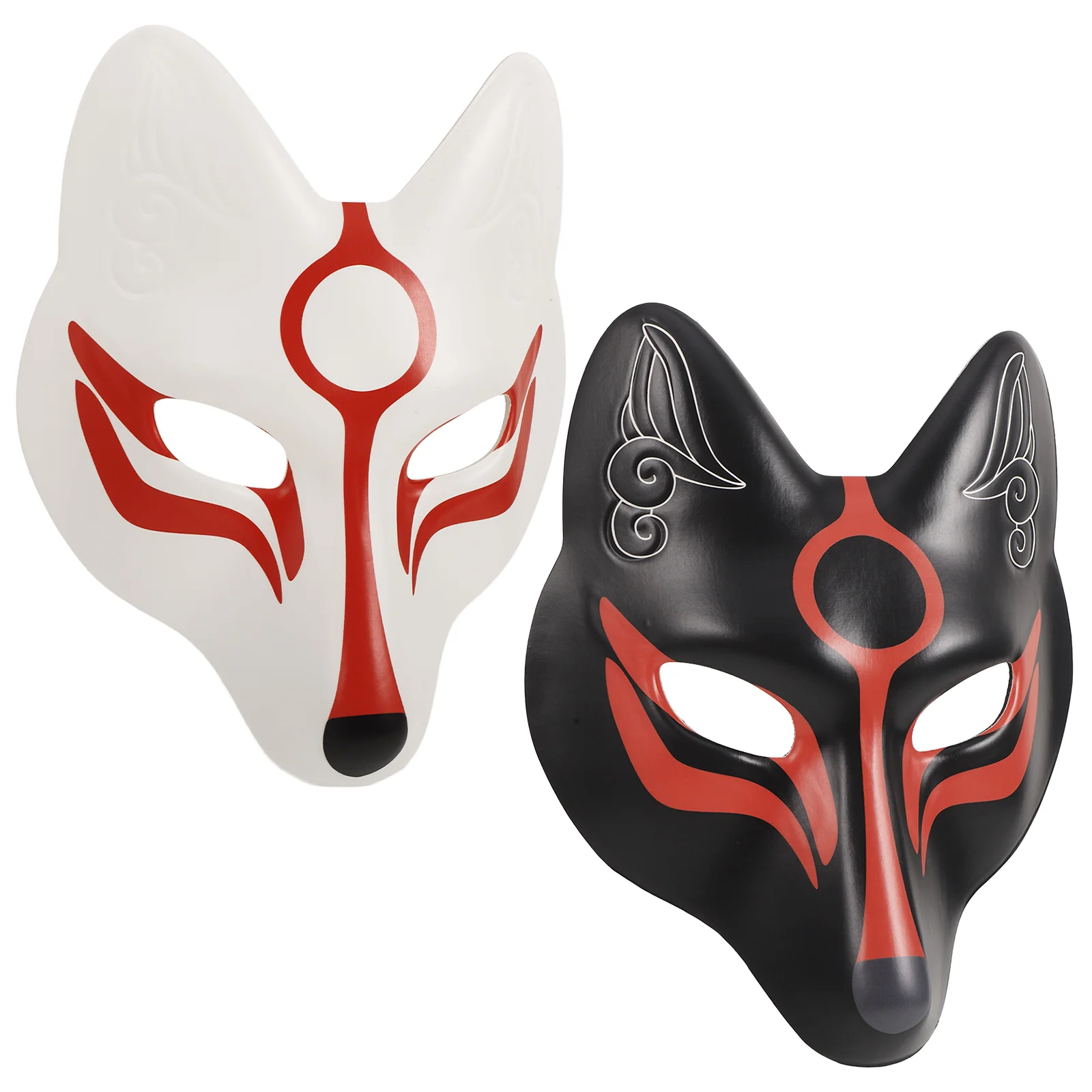 2 Pcs Fox Mask Eva Cosplay Stage Performance Masquerade Couples Halloween Costumes