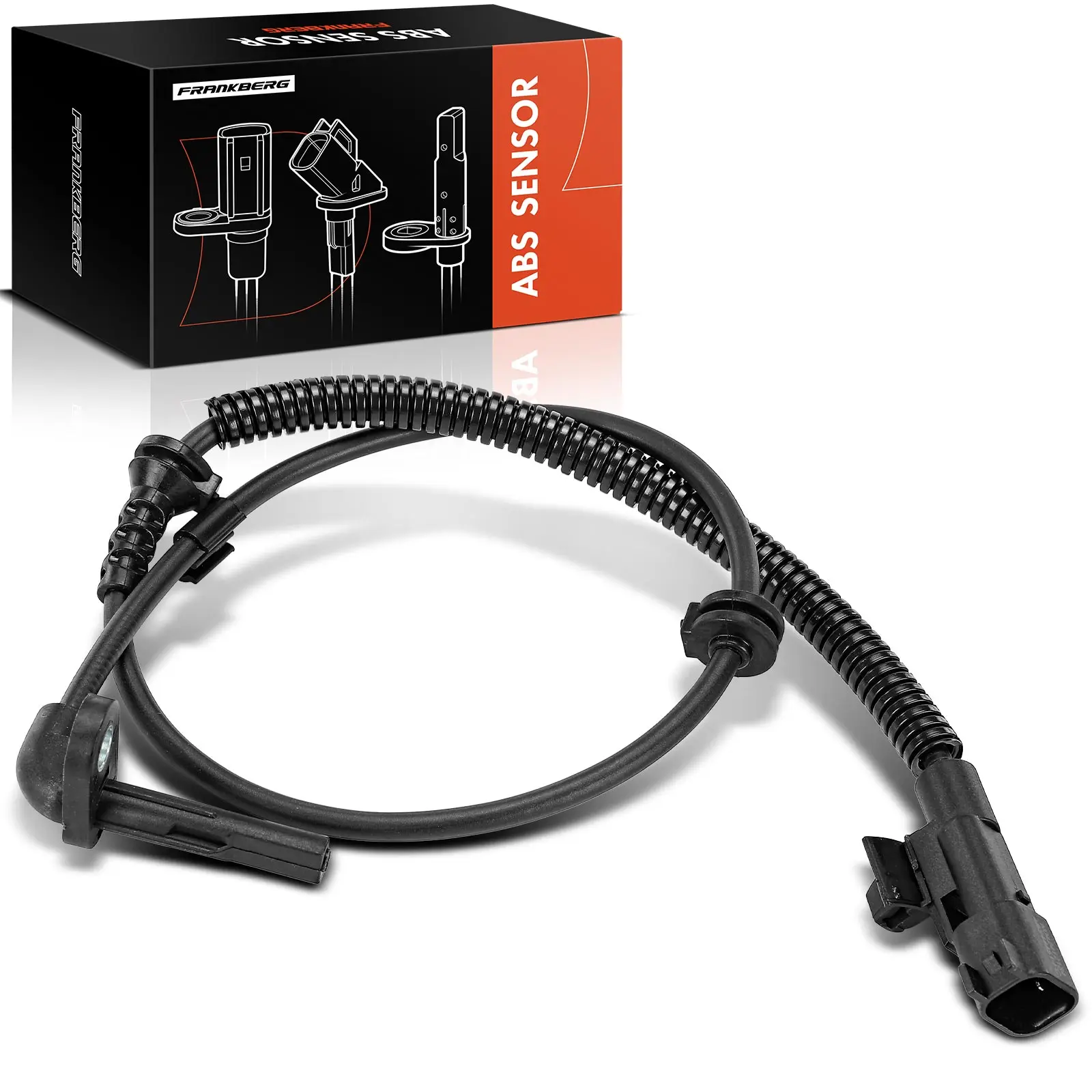 Frankberg 1x ABS Sensor Hinterachse Rechts für Chevrolet Aveo Schrägheck Stufenheck 1.2L 1.4L 1.6L Bj ab 2011 95231660 5S13716