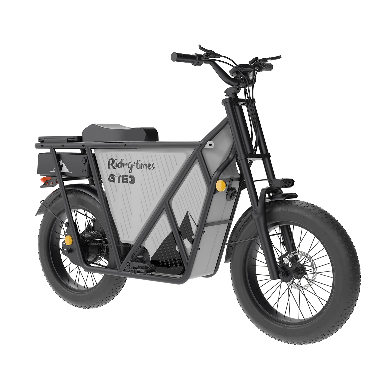 48V electric hybrid bike Motorcycle bike 20 Inch Enhanced load-bearing aluminum alloy wheel fat tire Bicycle electric cargo bike