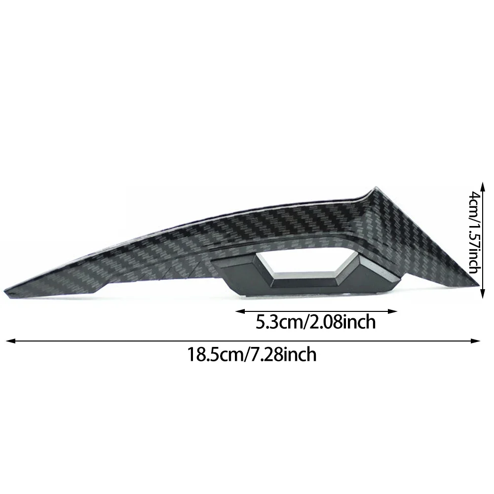 2 Buah Sayap Sepeda Motor Spoiler Sisi Depan Set Sayap Aerodinamis Sayap Angin Tetap dengan Stiker Dekorasi Perekat
