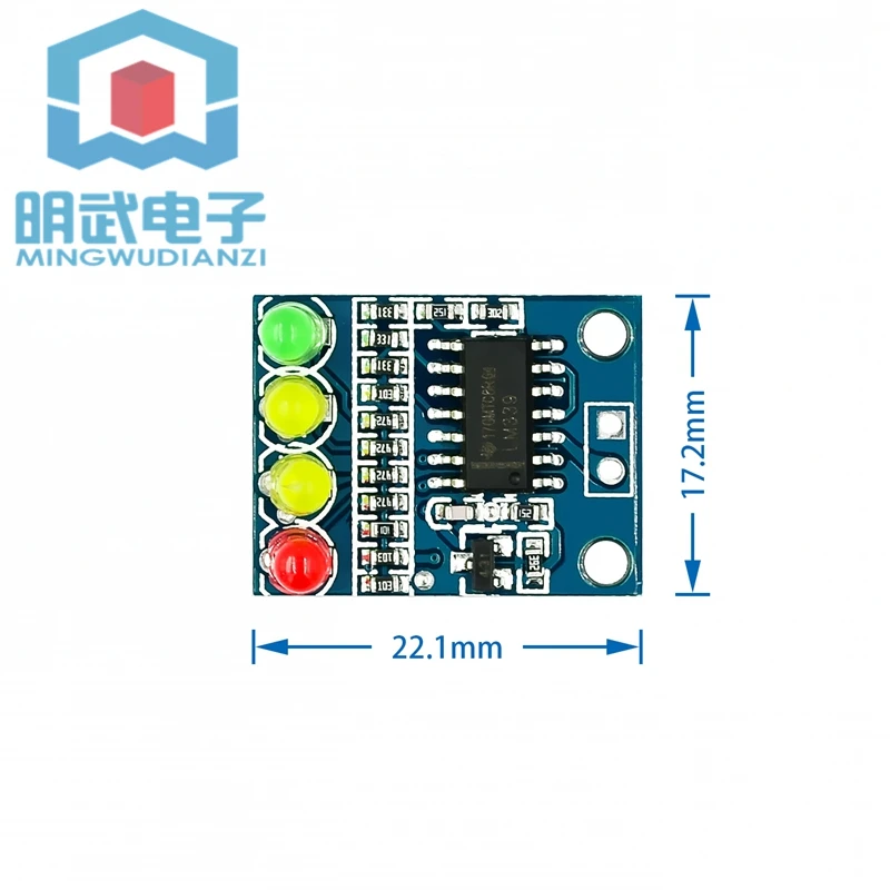 Módulo indicador de bateria de 4 segmentos de bateria de 12V Luz LED indicadora de bateria de 4 dígitos integrada