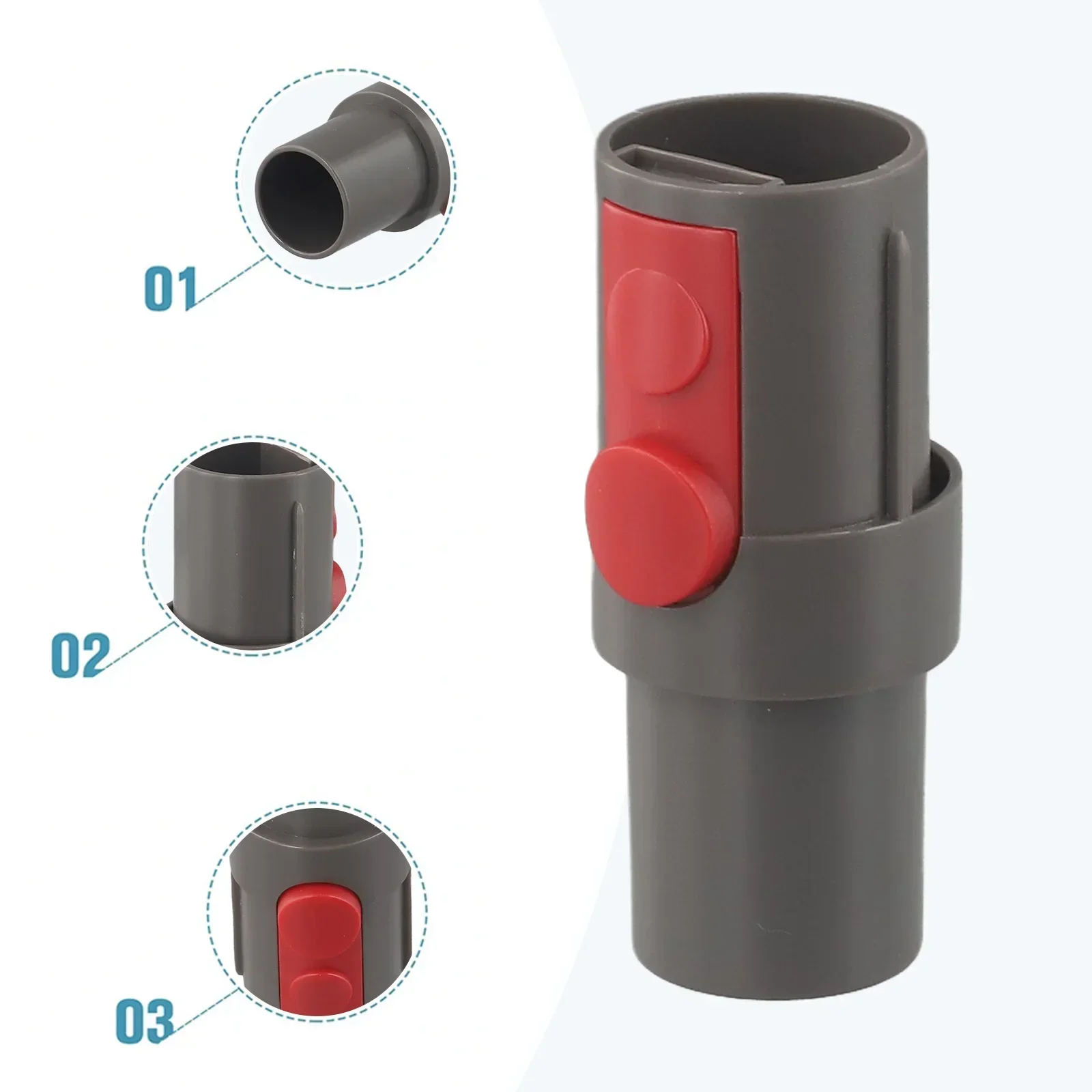 Vacuum Cleaner 32mm Quick Release Adapter For Dyson V7 V8 V10 SV10 SV11 SV12 V15 Vacuum Cleaner Replacement Parts