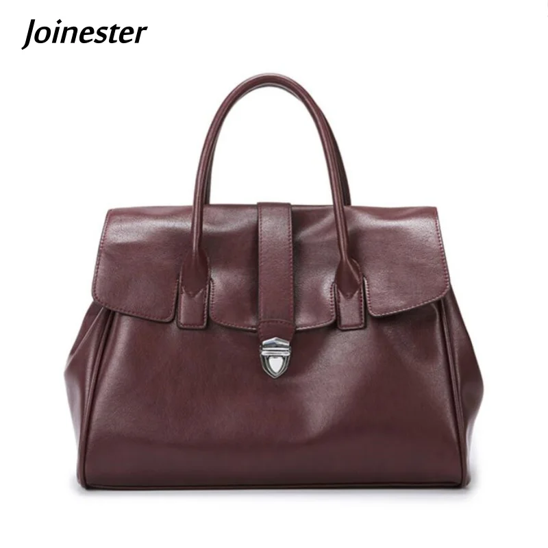 

Pure Color Large Soft Handbag for Ladies Artificial Leather Flap Tote Classic Versatile Shoulder Bag Commuting Travel Bags