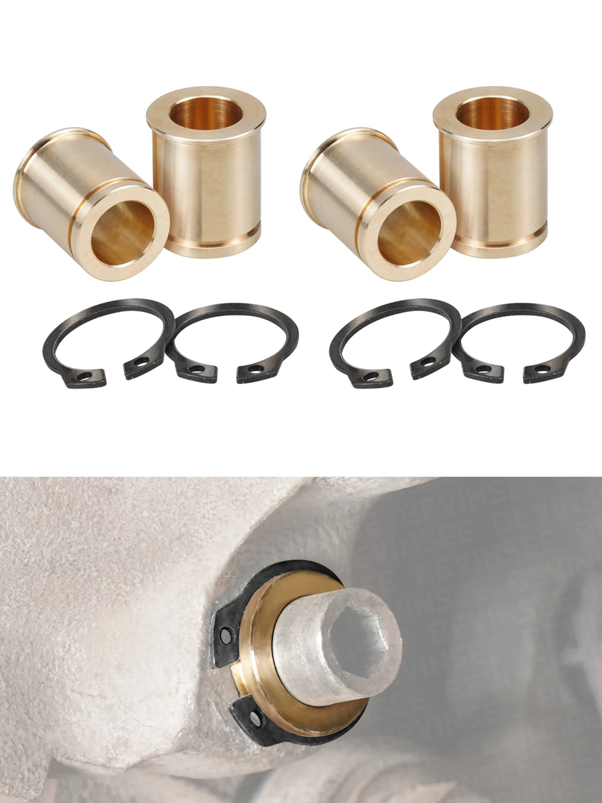 Messing Remklauw Gids Bussen voor BMW E90 E39 E30 E92 E46 E36 E91 E93 Z3 Z4 E85 E86 E89, vervangen voor 34216869617,34111157038 - afbeelding 2