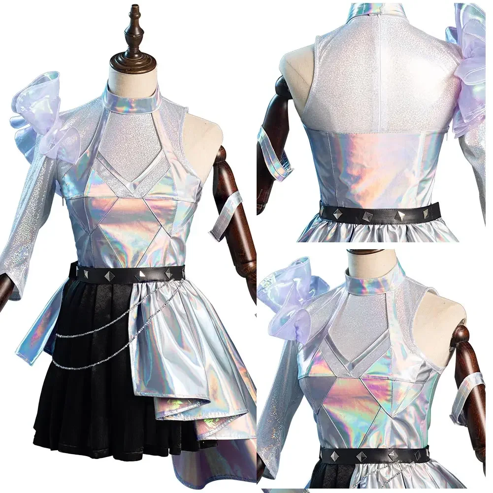 

LOL KDA Groups Seraphine Cosplay Costume Women Dress Outfits Halloween Carnival Suit