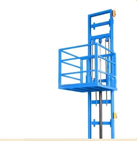 

"500kg Hydraulic Freight Elevator - Compact Electric Hoist for Factory & Warehouse Loading (Guide Rail System)"