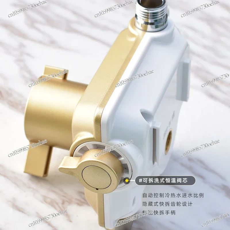 Surface-mounted Thermostatic Mixing Valve Solar Switch with Water Shower Shower Water Temperature Automatic Regulator