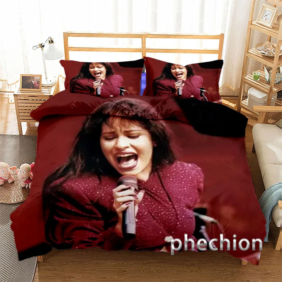 Selena Quintanilla 3D Print Bedding Set Duvet Covers Pillowcases One Piece Comforter Bedding Sets Bedclothes Bed K347