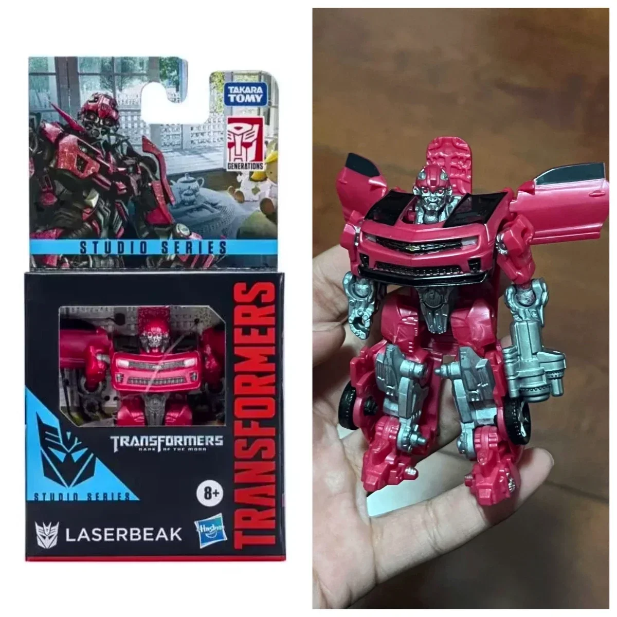 Figurka Transformers Hasbro SS86 Core Level LaserBeak Pink BEE, robot, autobot, kolekcja anime, prezent na święta.