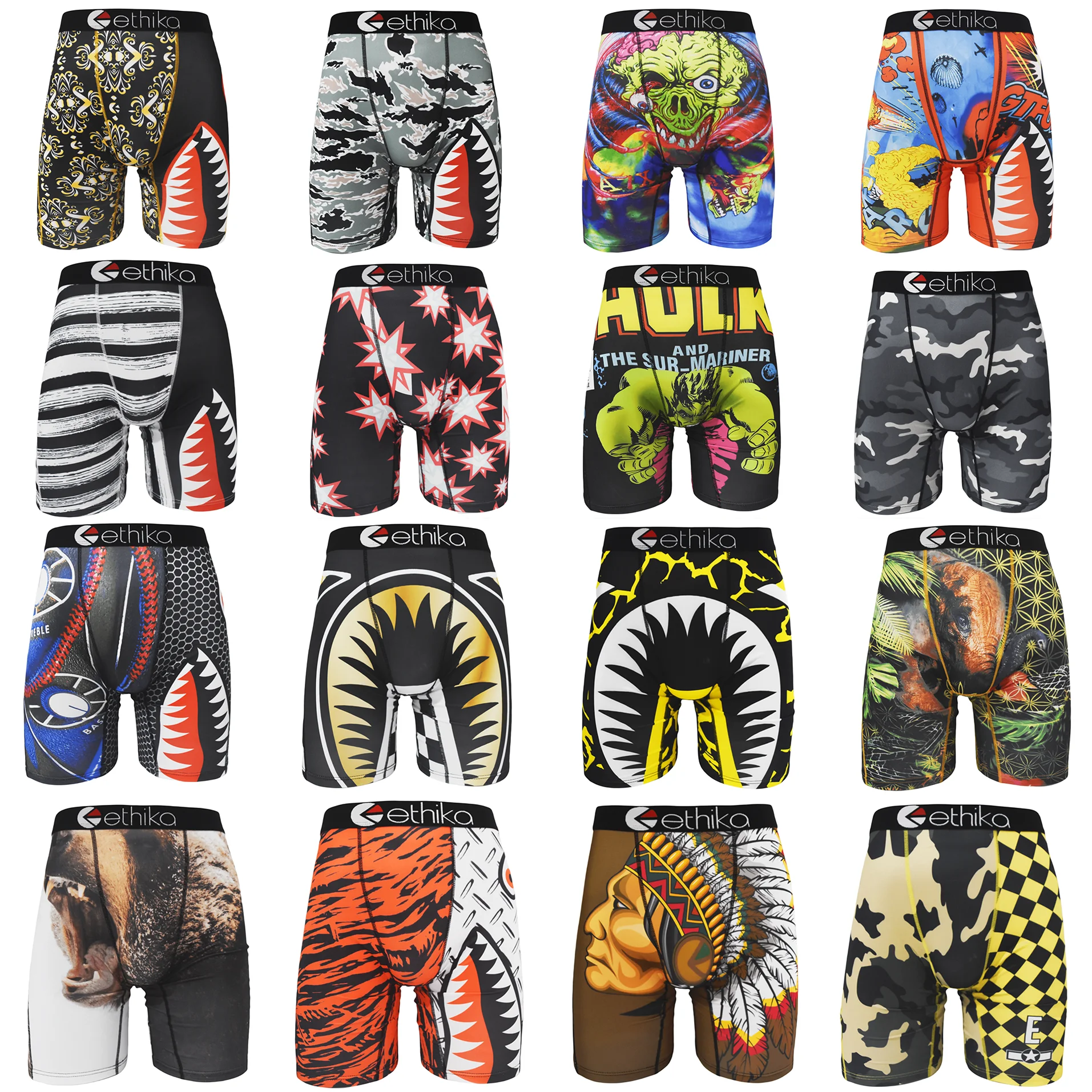 Men's Breathable Boxer Briefs 1 Piece Quick Dry Soft Underwear Comfortable Stretch Polyester S-XXXL Lightweight for Daily Wear