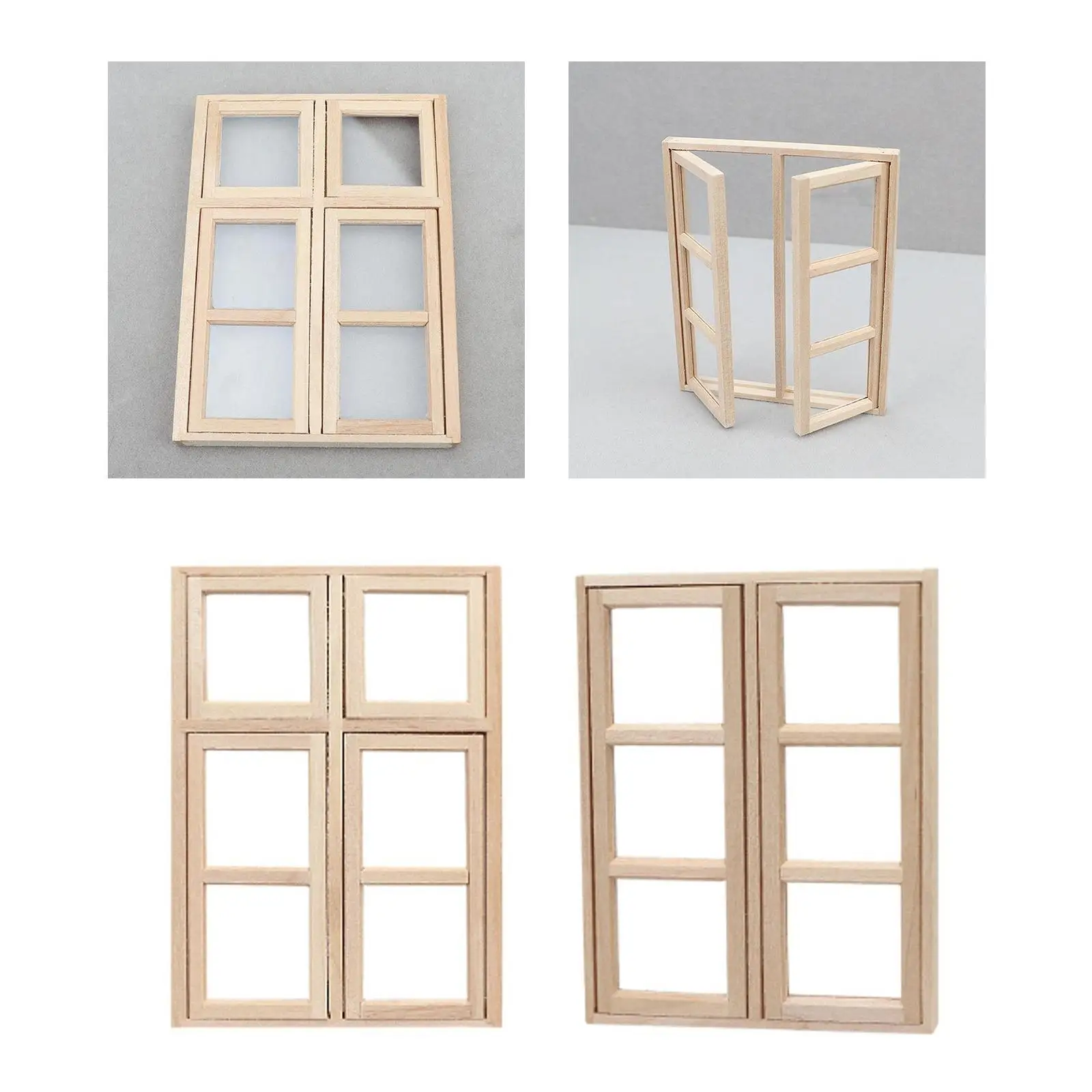 Modèle de fenêtre de maison de courses, échelle 1:12, meubles pour scène de bricolage, décor de salon