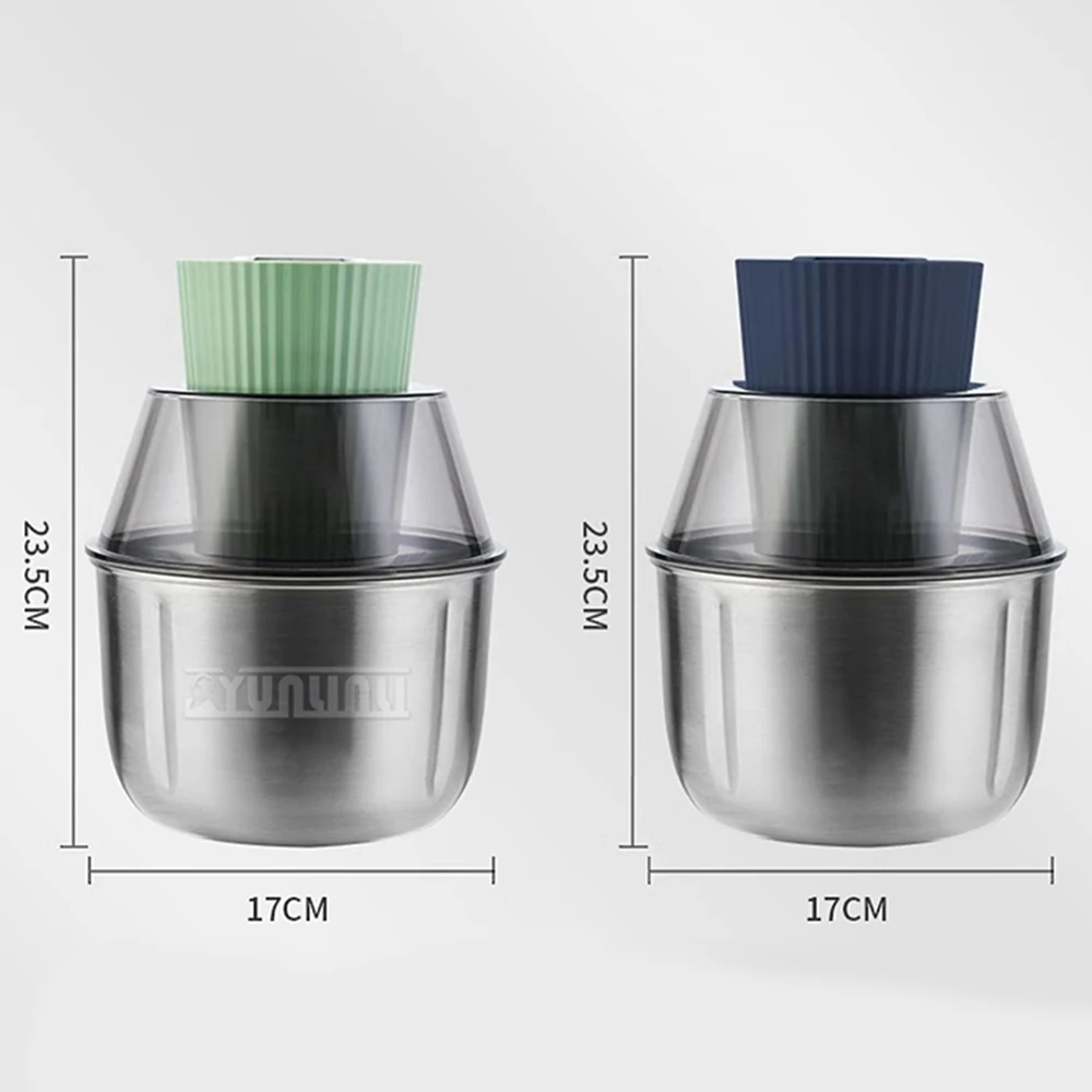 كسارة الخضار متعددة الوظائف المطبخ مفرمة اللحم الكهربائية 304 خلاط أوتوماتيكي من الفولاذ المقاوم للصدأ